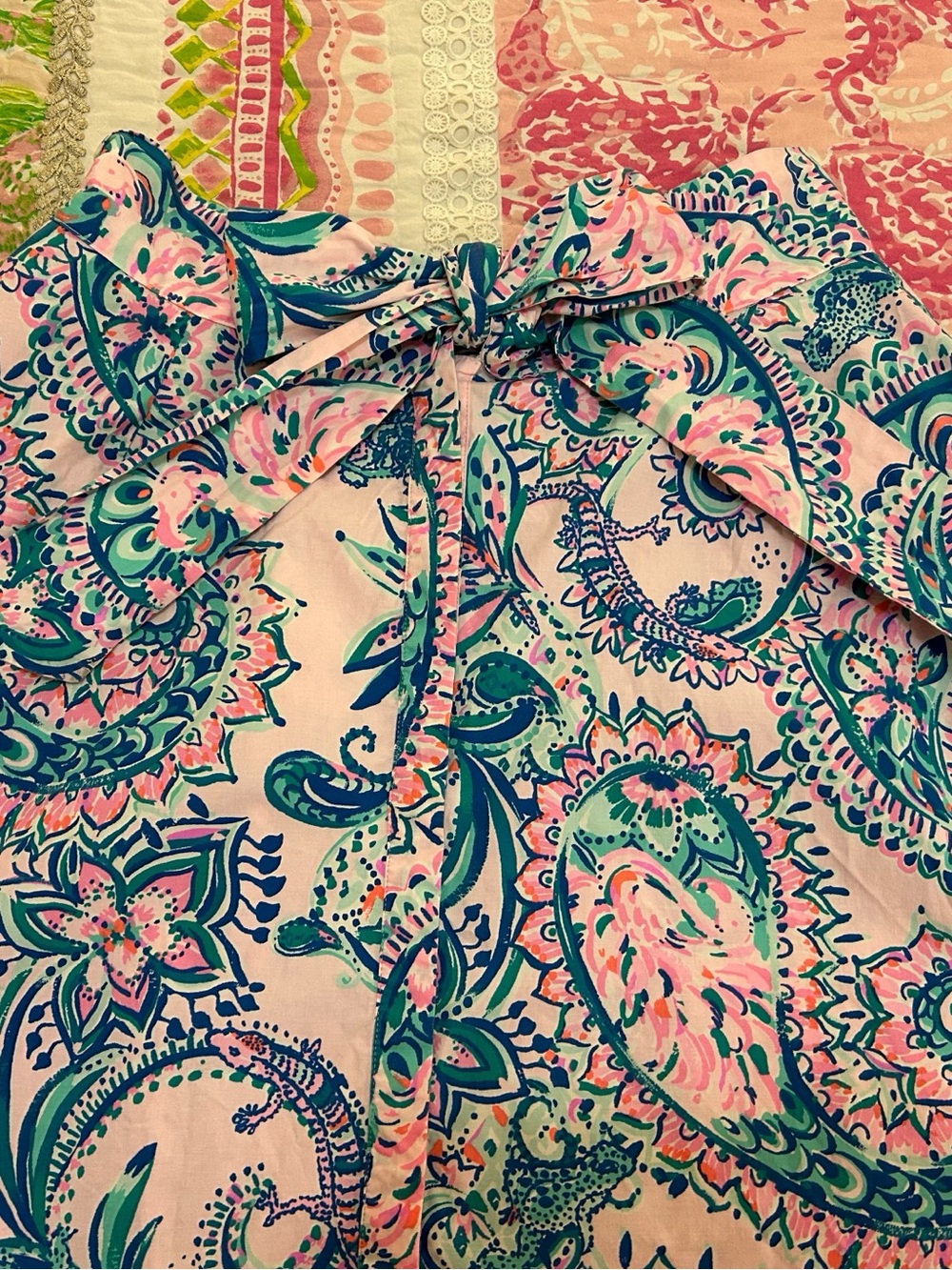 XL Lilly Pulitzer Long Button Front Pink Midi Cotton Floral Skirt Pockets Rare